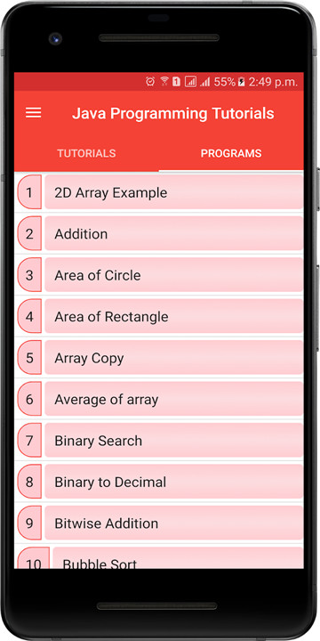 Java Programming Tutorials screenshot