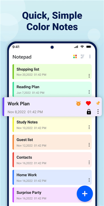 B Notes – Notepad Notebook app screenshot