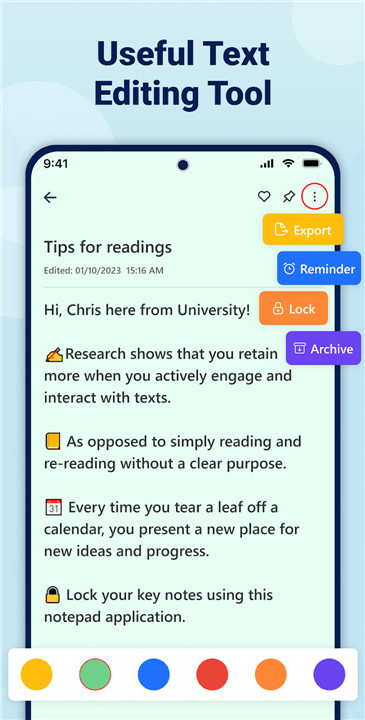 B Notes – Notepad Notebook app screenshot