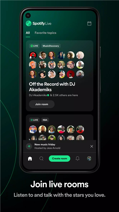 Spotify Live screenshot