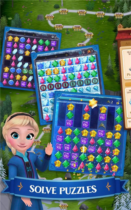 Disney Frozen Free Fall Games screenshot