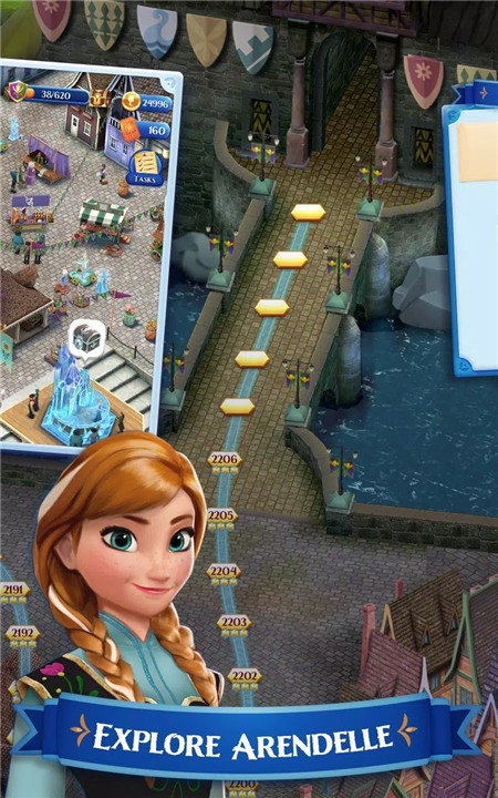 Disney Frozen Free Fall Games screenshot