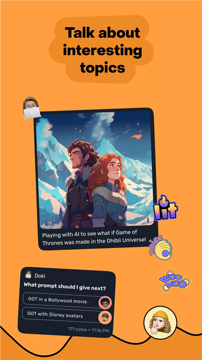 Turnip - Talk to friends screenshot