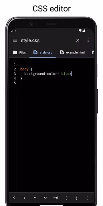 WebCode screenshot