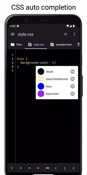 WebCode screenshot