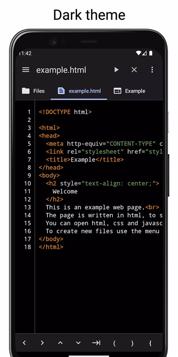 WebCode screenshot