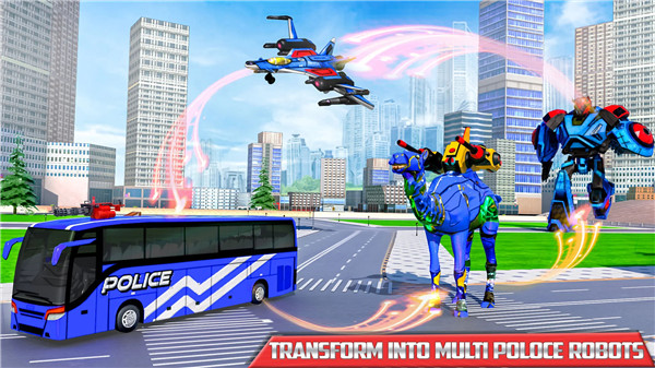 US Police Bus Transmute Robot screenshot