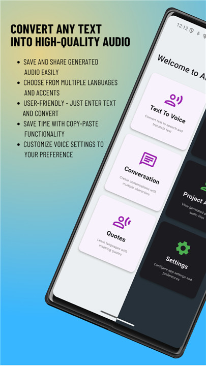 AudioText: Text To Audio: AI screenshot