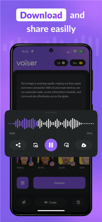 AI Voiceover: Text to Speech screenshot