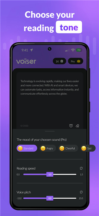 AI Voiceover: Text to Speech screenshot