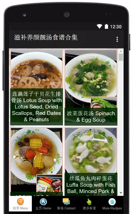 滋补养颜靓汤食谱 Chinese Tonic Soup screenshot