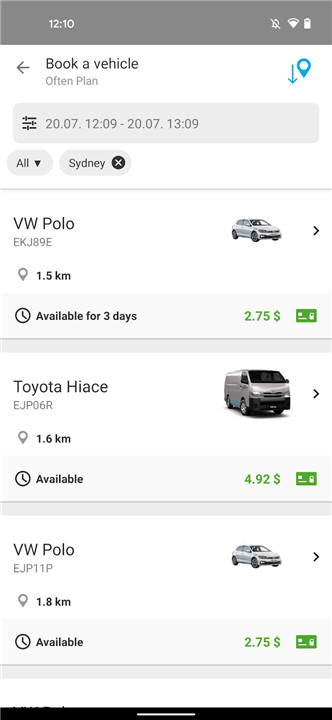 Popcar Car Share screenshot