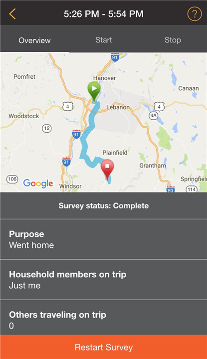 rMove: Travel Survey screenshot