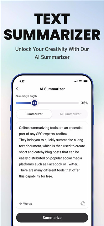 AI Summarizer: Essay & Story screenshot