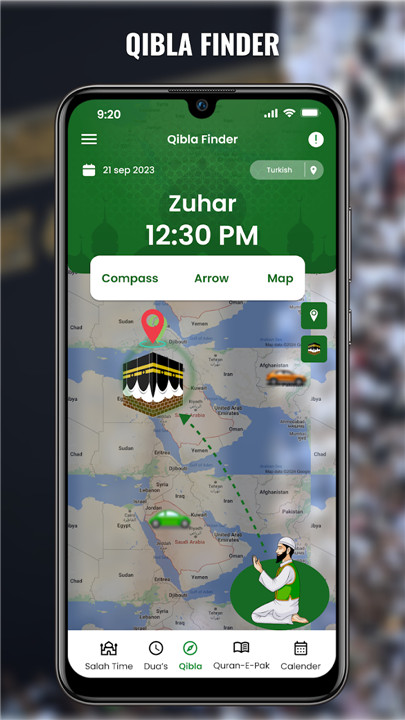 Qibla Finder App screenshot