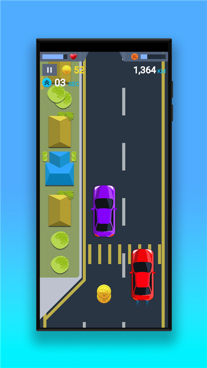 Car Driver 2D: car racing game screenshot