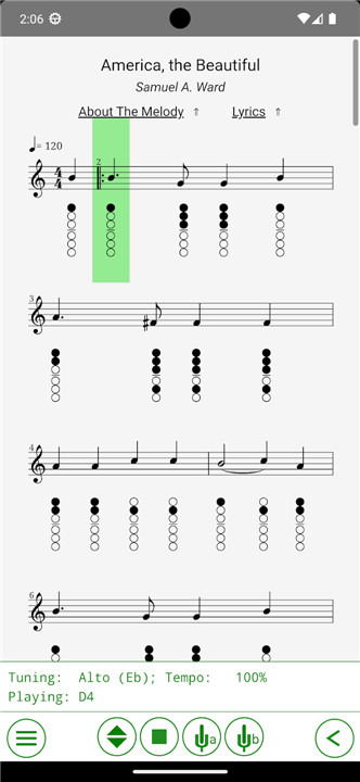 Saxophone Tabs screenshot