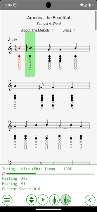 Saxophone Tabs screenshot