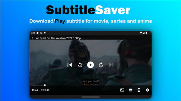 Subtitles Downloader & player screenshot