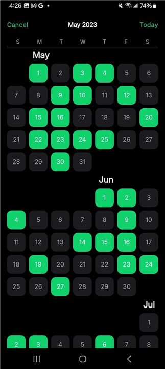 Setgraph: Workout Log screenshot