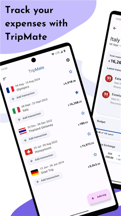 TripMate: Track Travel Expense screenshot