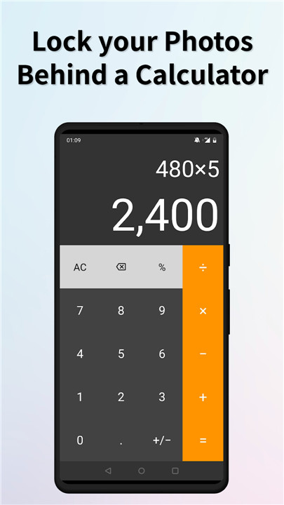 Secret Calculator Lock Vault screenshot