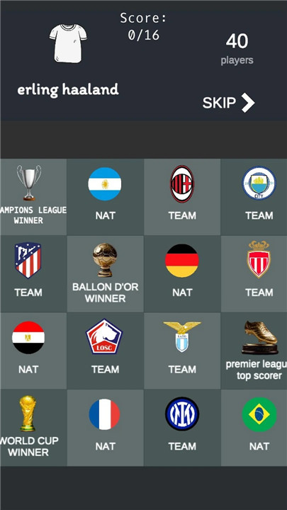 total football quiz screenshot