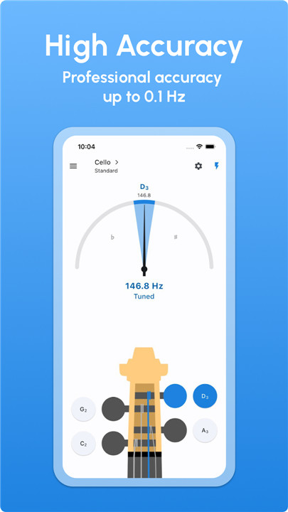 Cello Tuner - LikeTones screenshot