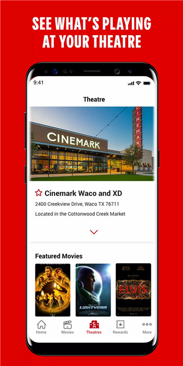 Cinemark Theatres screenshot