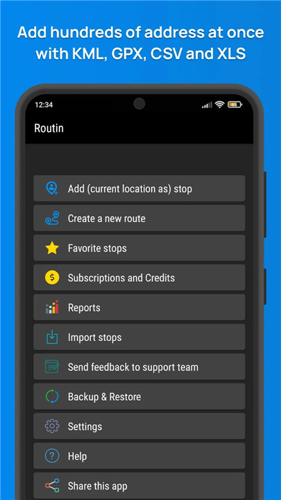 Routin Smart Route Planner screenshot