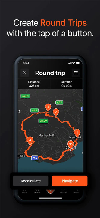 Detecht - Motorcycle App & GPS screenshot