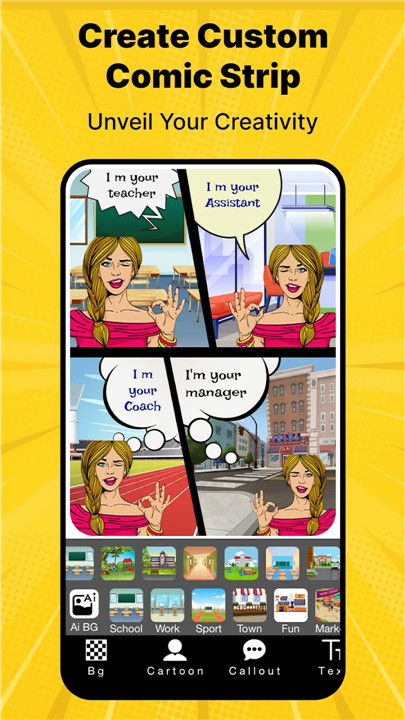 Cartoon Comic Strip Maker screenshot