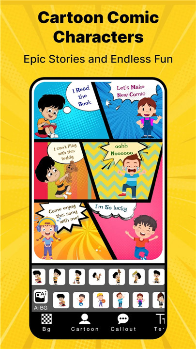 Cartoon Comic Strip Maker screenshot