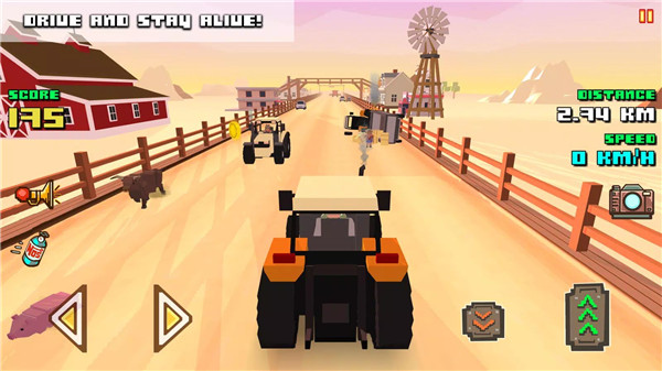 Blocky Farm Racing screenshot