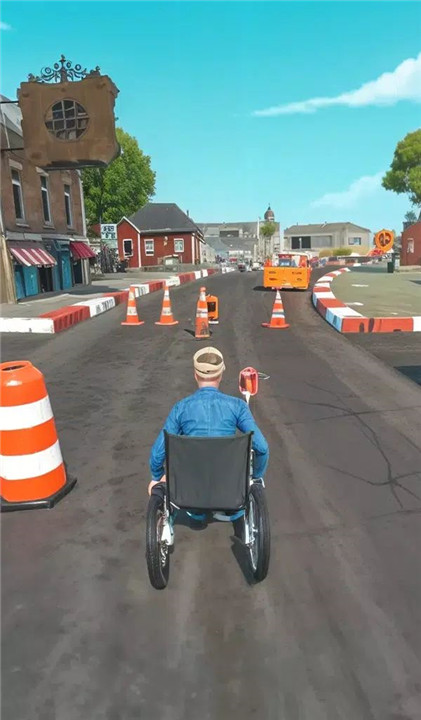 Wheelchair Race: Downhill Rush screenshot