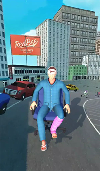 Wheelchair Race: Downhill Rush screenshot