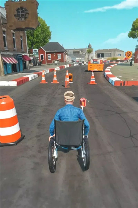 Wheelchair Race: Downhill Rush screenshot