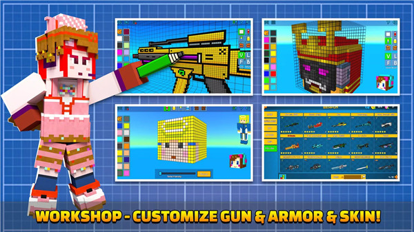 Cops N Robbers:Pixel Craft Gun screenshot