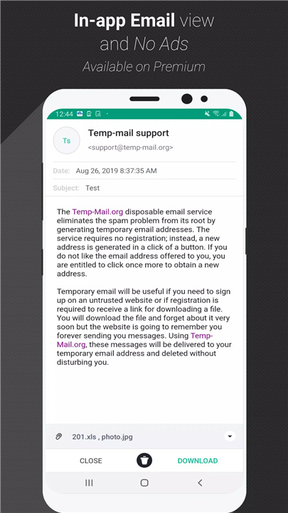 Temp Mail screenshot