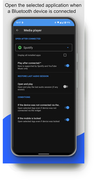 Bluetooth Audio Connect Widget screenshot