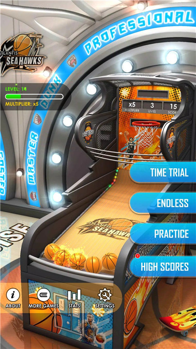 Basketball Flick 3D screenshot