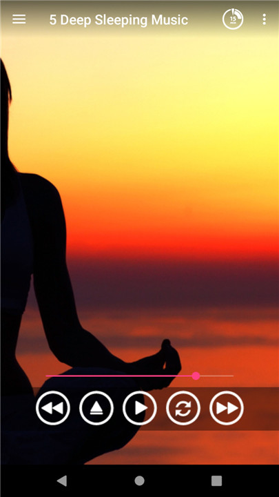 Meditation music relaxation screenshot