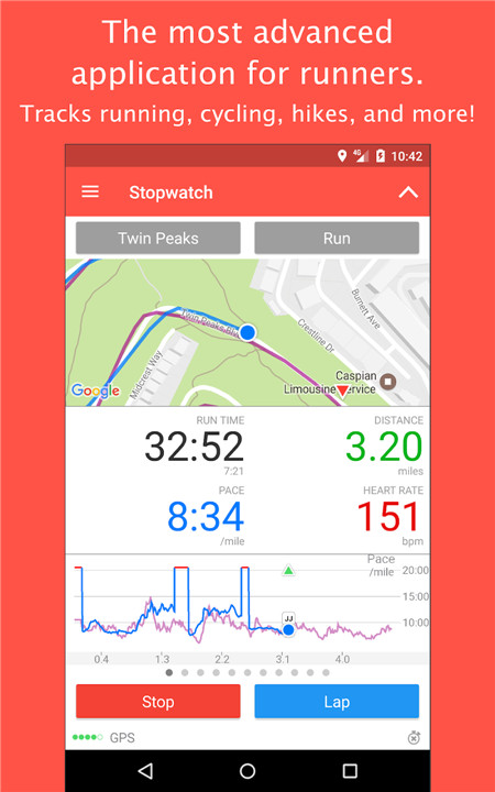 Runmeter Running & Cycling GPS screenshot