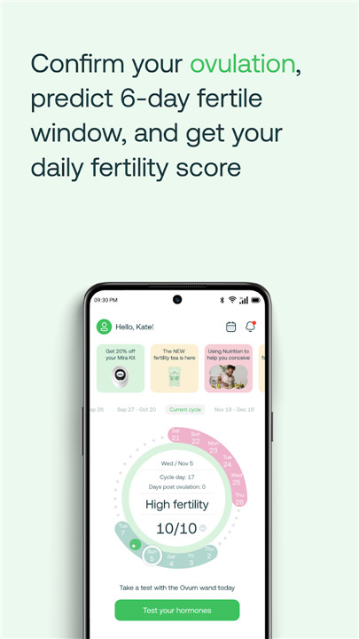 Mira Fertility & Cycle Tracker screenshot