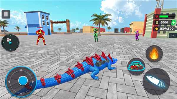 Crocodile Animal Robot Games screenshot