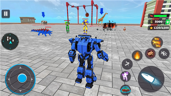 Crocodile Animal Robot Games screenshot