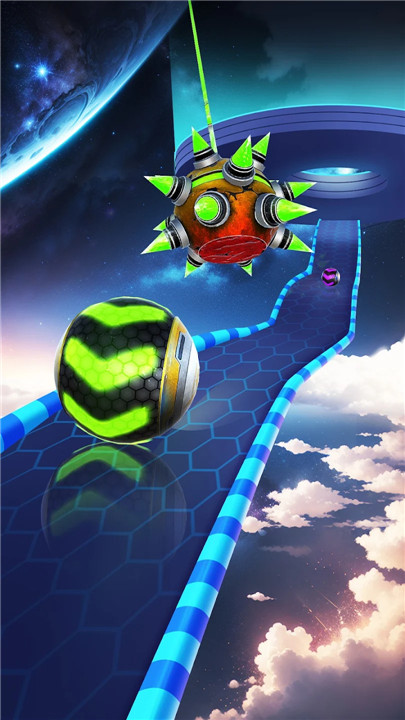 Space Rolling Balls Race screenshot