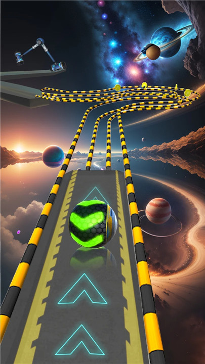 Space Rolling Balls Race screenshot