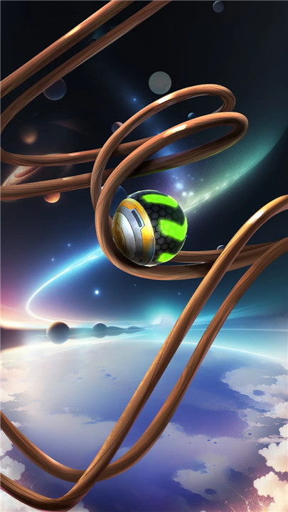 Space Rolling Balls Race screenshot