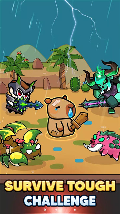 Capybara Survivor: Idle Battle screenshot